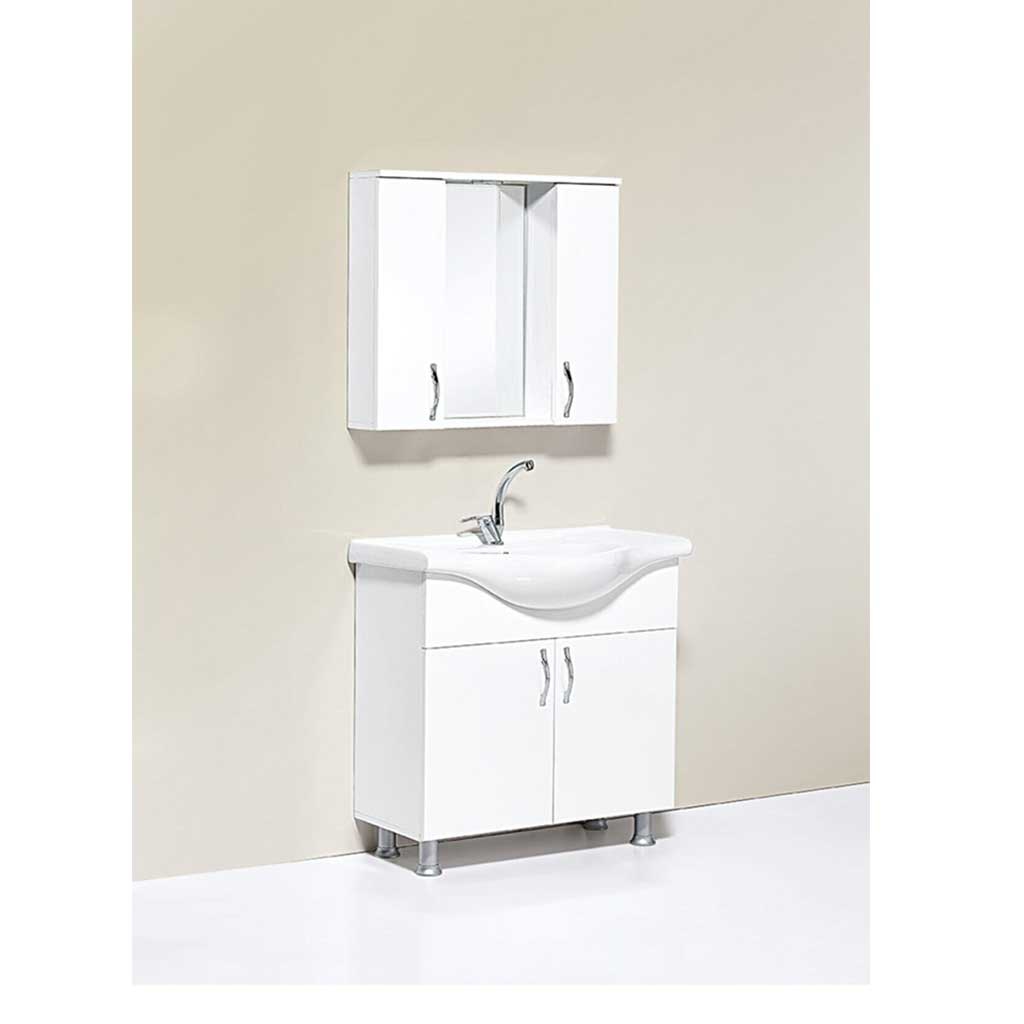 Banyo%20Dolabı%20Mdf%20Beyaz+%20Lavabo%2080%20Cm