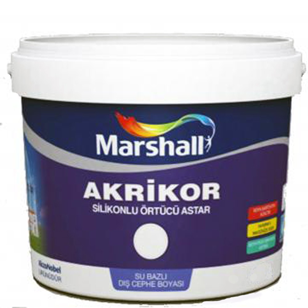 Marshall%20Akrikor%20Silikonlu%20Örtücü%20Astar%202,5%20Lt