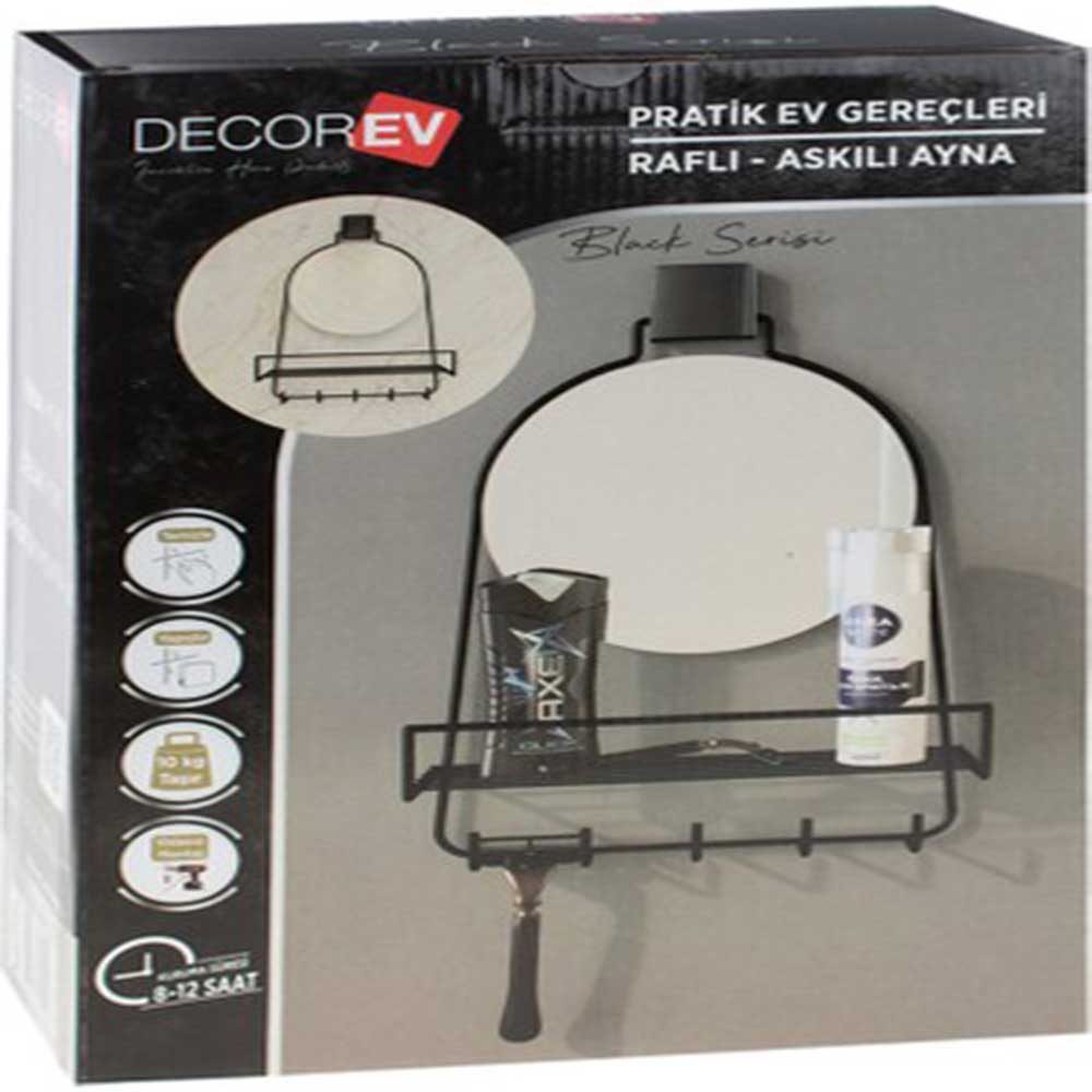 Decorev%20Raflı%20Askılı%20Ayna%20