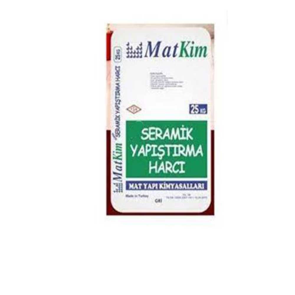 Matkim%20Eco-Fix%20Seramik%20Yapıştırma%20Harcı%20Gri%2025%20Kg