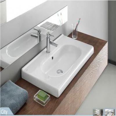Turkuaz City Etajerli Lavabo 100 Cm