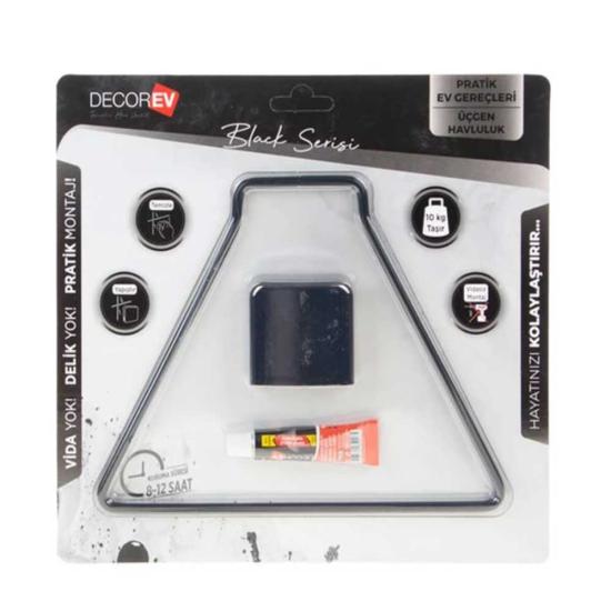Decorev Havluluk Dc-5058 Siyah Üçgen