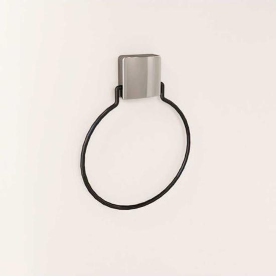 Decorev Havluluk Dc-5059 Siyah Yuvarlak