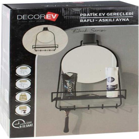 Decorev Raflı Askılı Ayna 