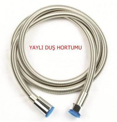 Yaylı El Duş Hortumu Çelik 1/2 -1/2  Dişli