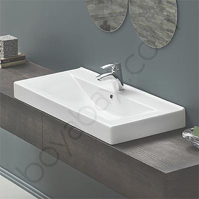 Turkuaz Mona Etajerli Lavabo  80 Cm