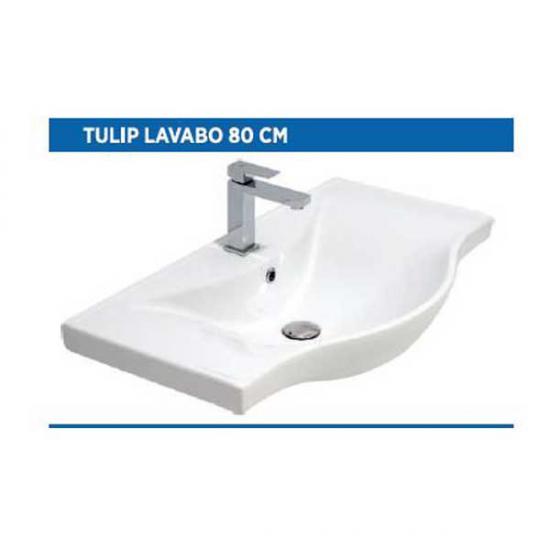 Alvit Tulip Dolap Uyumlu Tezgah Lavabo 80 Cm